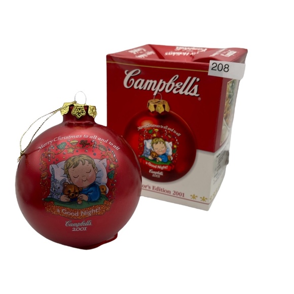 Campbell's Soup Other - Rare 2001 Campbell's Glass Ornament - Collector's Edition